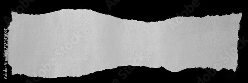 Fototapeta Torn paper on black