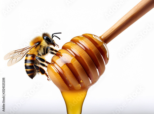 Abeja y miel
