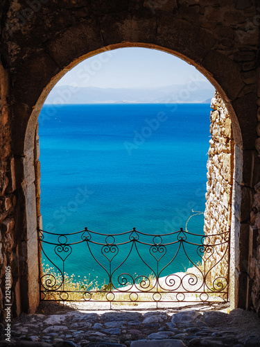 Sticker Crystalline Greek sea