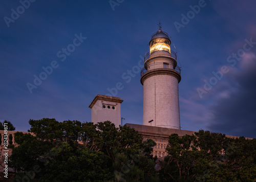 Formentor lighthouse after sunset, Mallorca