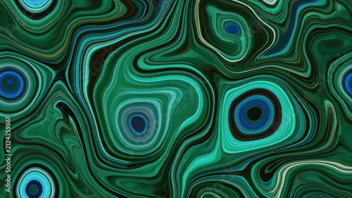 Green Malachite Liquid Marble Texture Background