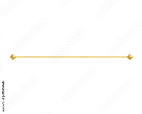 Gold horizontal decorative line divider