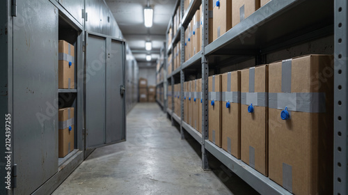 Secure Evidence Storage Shelving for Counterfeit Seizure Records