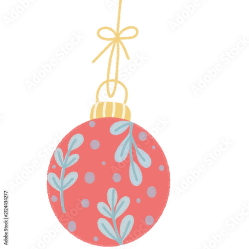 red christmas ball