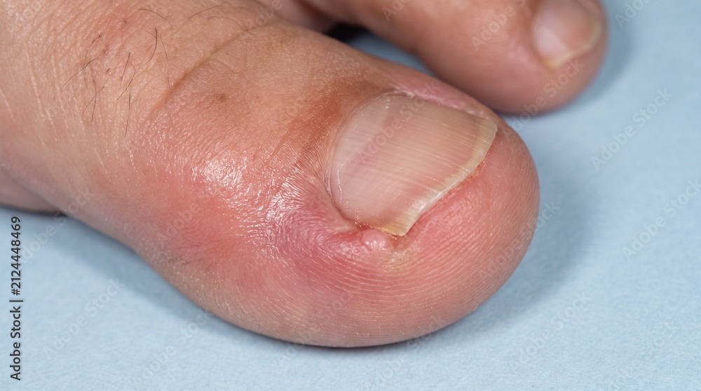 Fototapeta premium Ingrown Toenail Onychocryptosis