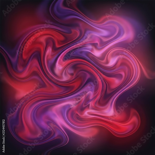 Abstract Colorful Smoke Swirls in Dark Background.