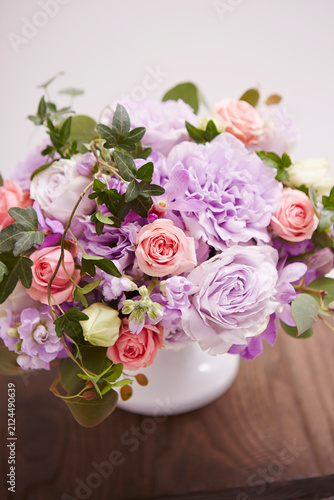 Flowers in a vase on the table