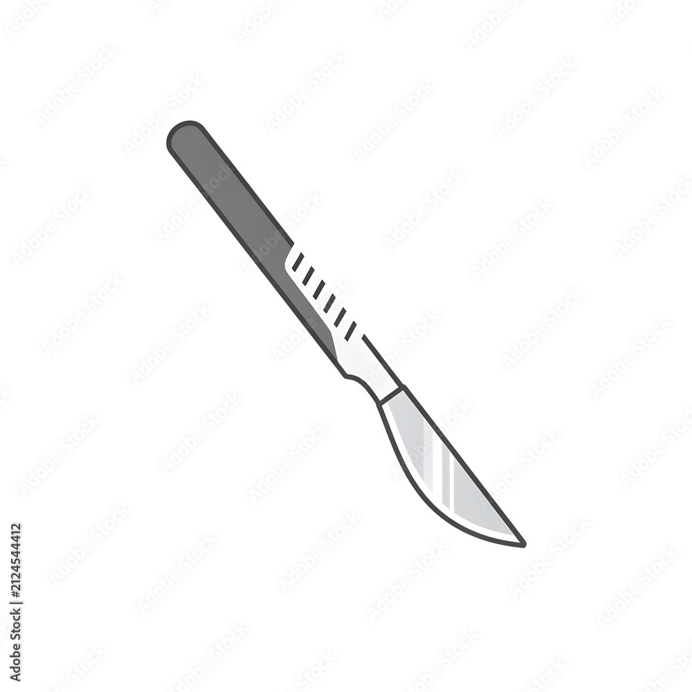 Obraz premium Scalpel isolated on transparent background PNG cutout