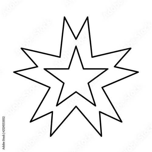 Two Concentric Starburst Shapes