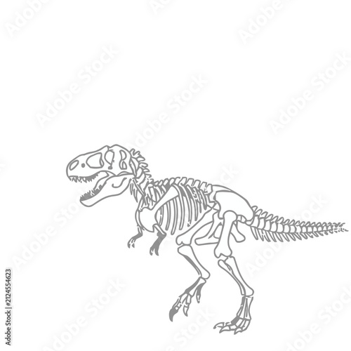 Tyrannosaurus Rex Skeleton Outline