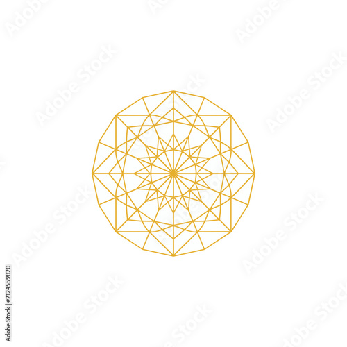 Abstract Wire Line Medallion