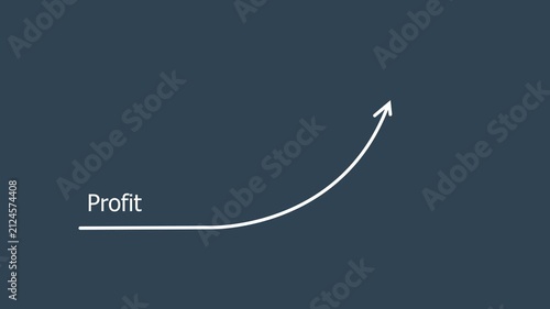 Profit on alpha transparent background