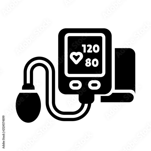 blood pressure glyph icon
