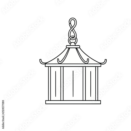 Asian Lantern Illustration