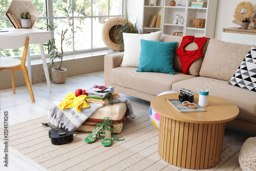Interior of living room wit...