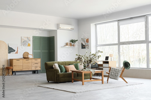 Interior of light living ro...