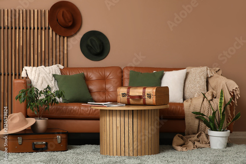 Interior of living room wit...