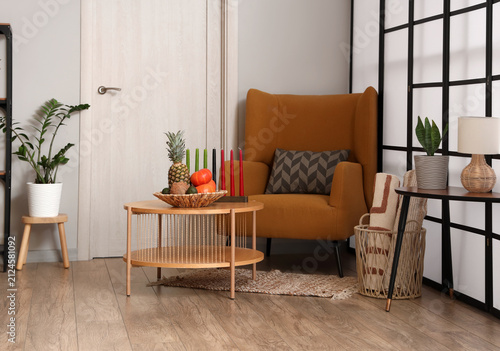Interior of living room wit...