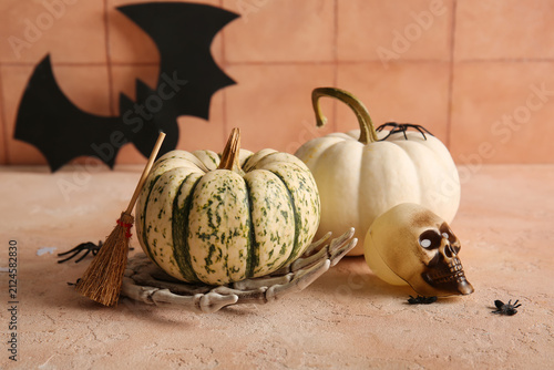 Halloween composition with ...