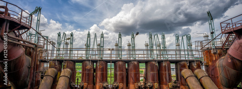 Fotografie alte Industrielandschaft - Stahlindustrie