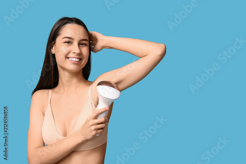 Beautiful young woman with ...