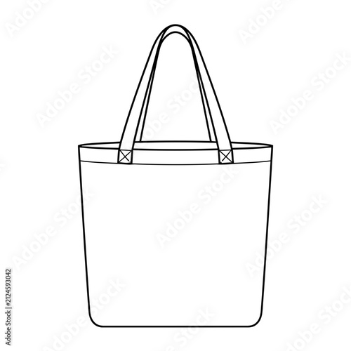 Tote bag outline
