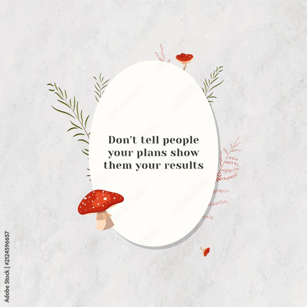 Obraz premium Don't tell people your plans show them your results motivational quote on paper