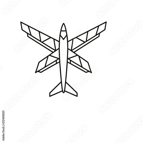 Airplane outline