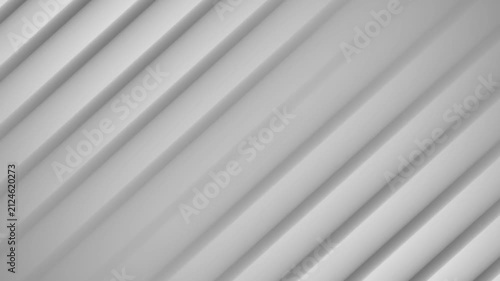 Abstract ribbed surface texture with diagonal lines moving smoothly in soft studio lighting