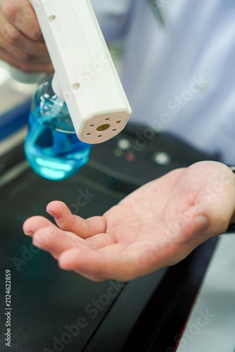 Vertical Close Up of Safe Hand Hygiene Before and After Medication Dispensing in Community Pharmacy Practice