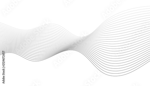 Photography Abstract expanding curved lines wave element