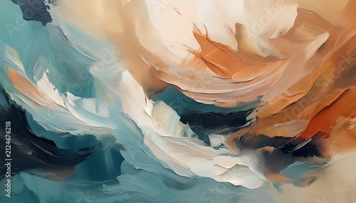Bold Brushstrokes Layered Textures Muted Tones Surface Ink Wallpaper