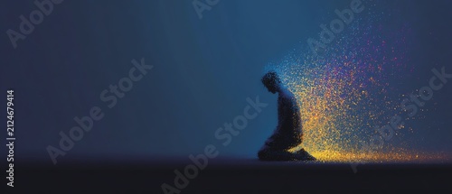 Abstract representation of inner peace and reflection.