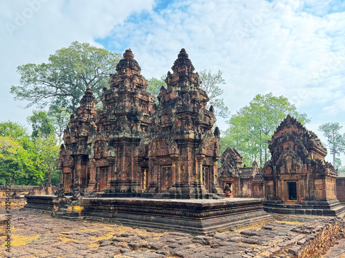 Banteay Srei Temple, Group of Shrines Viewed from the West, World Heritage Site, January 2026
