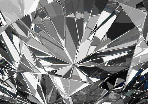 close up diamond facets texture