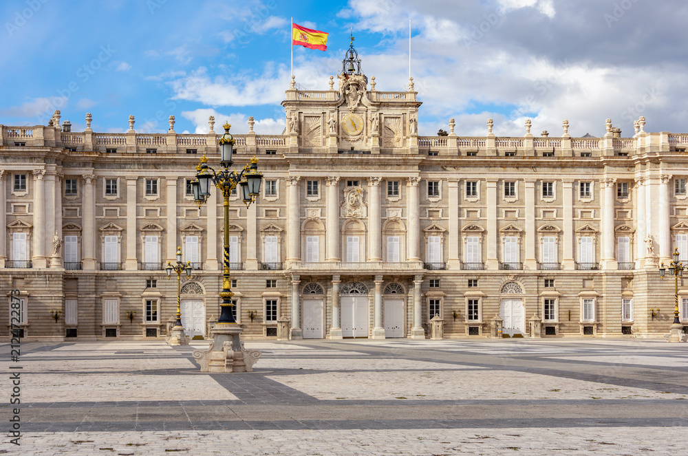 Obraz premium Royal palace of Madrid, Spain