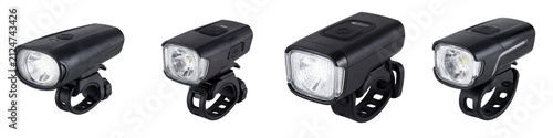 set of the premium (  BBB Cycling Nano Strike bicycle front lights) on withe background PNG photo ''