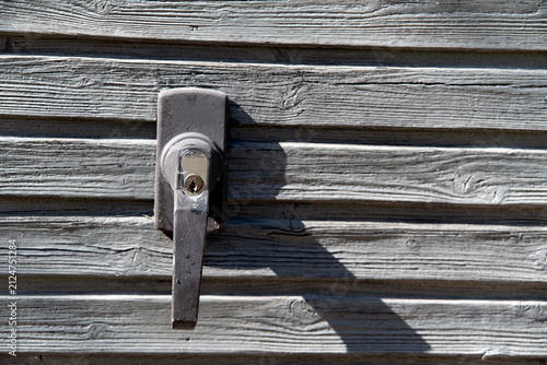 Photography old wooden door with locknacka,sverige,sweden,summer,stockholm,