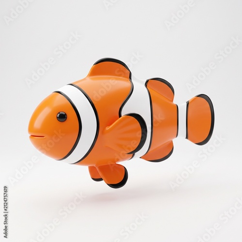 Playful Clownfish Character Design for Kids Projects