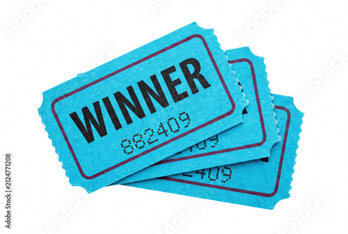 Photography Lucky Winner Contest Tickets in Blue