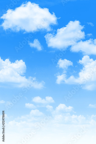 青空に白い雲