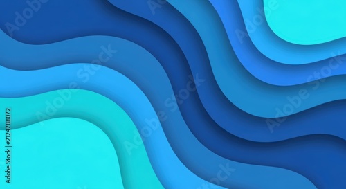 A high-resolution abstract graphic design featuring flowing blue layered waves creating a modern sophisticated background texture aesthetic