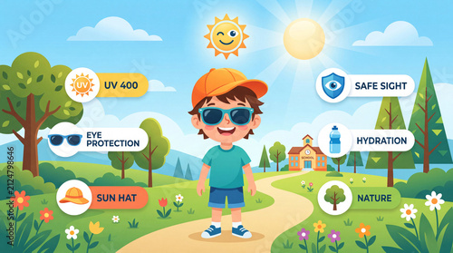 Children’s Eye Health and Safety Month with outdoor eye protection