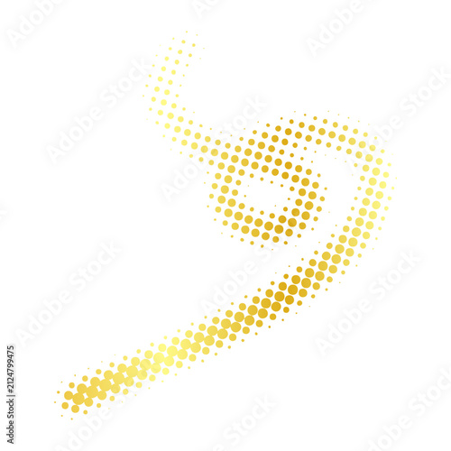 Gold Halftone Spiral