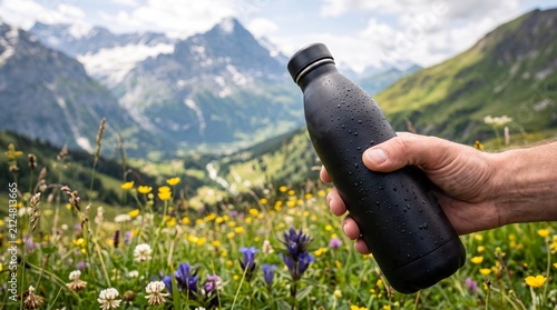 Rehydrate with Cold Water During Mountain Trek