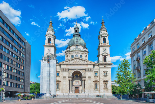 St. Stephen's Basilica, a majestic Neoclassical cathedral in Budapest, Hungary