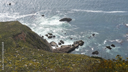 The beautiful costline landscape along the No 1 highway in California