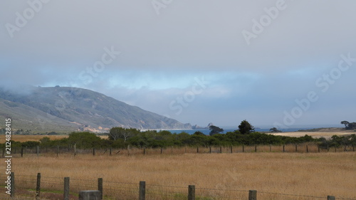 The beautiful costline landscape along the No 1 highway in California