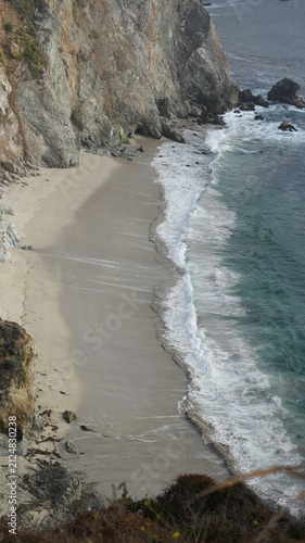 The beautiful costline landscape along the No 1 highway in California