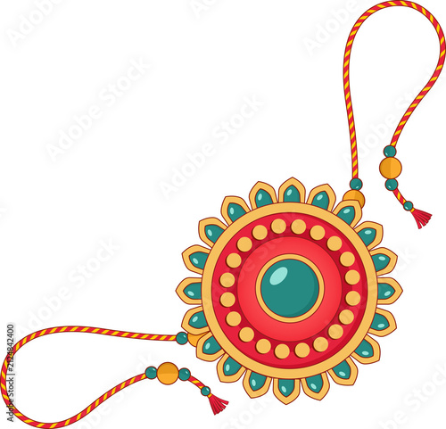 Colorful rakhi on raksha bandhan vector illustration design happy raksha bandhan indian festival